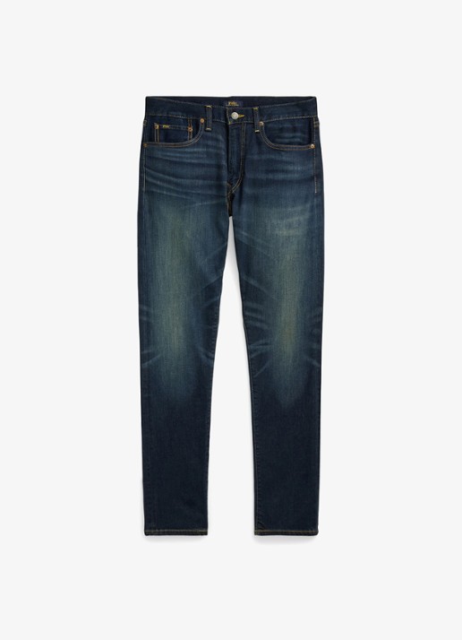 Ralph Lauren Slim fit jeans met donkere wassing - voorkant murphy stretch / indigo