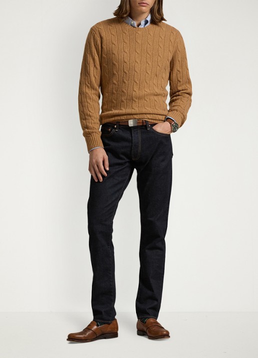 Ralph Lauren Slim fit jeans met donkere wassing - voorkant 4 rinse stretch-2wkn