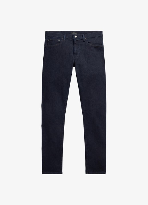 Ralph Lauren Slim fit jeans met donkere wassing - voorkant miller / indigo
