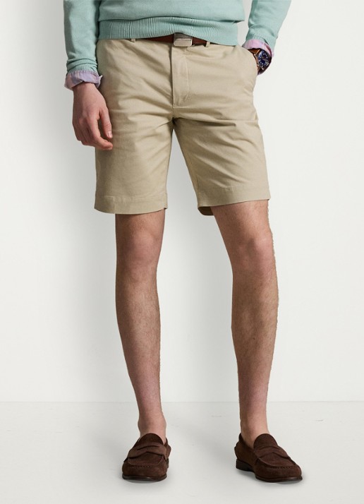 Ralph Lauren Slim fit korte chino met steekzakken - detail 3 classic stone / beige