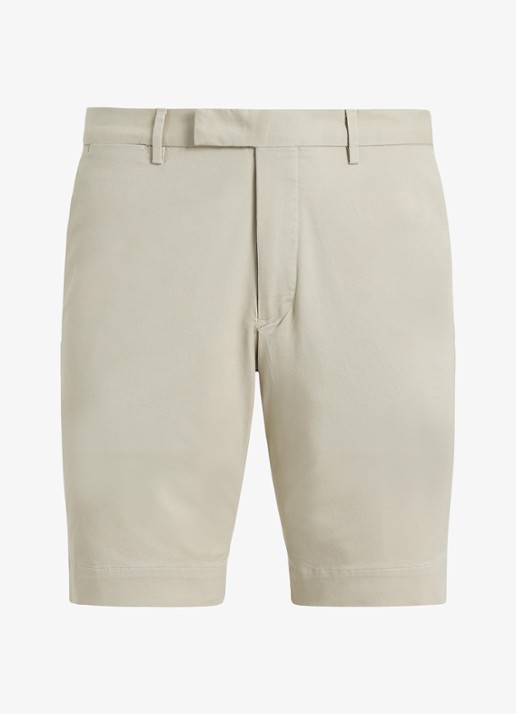 Ralph Lauren Slim fit korte chino met steekzakken - voorkant 5 classic stone / beige