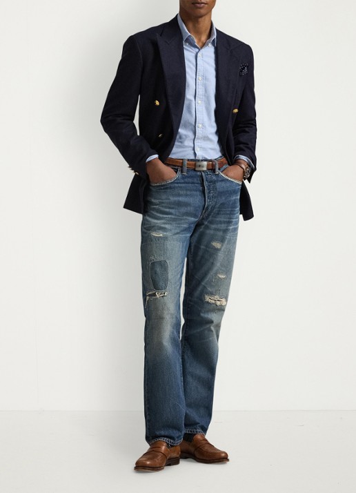 Ralph Lauren Slim fit overhemd met logo - detail 9 bsr blue - lichtblauw