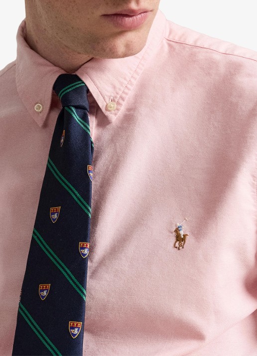Ralph Lauren Slim fit overhemd met logo - detail 2 bsr pink / roze