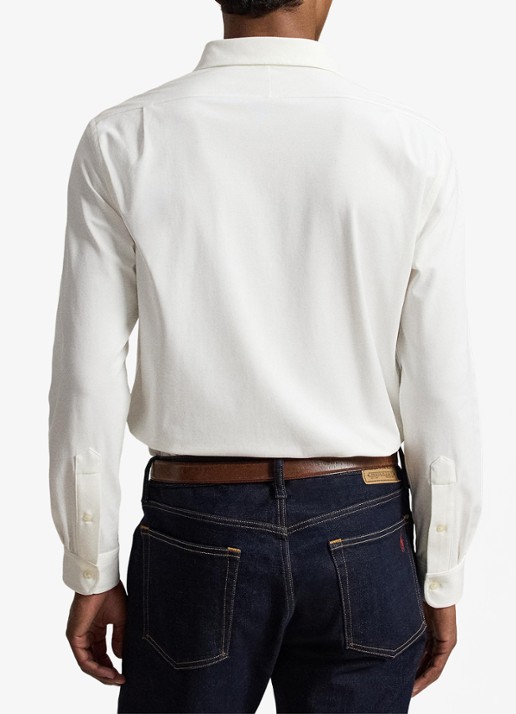 Ralph Lauren Slim fit overhemd met logo - achterkant white / wit