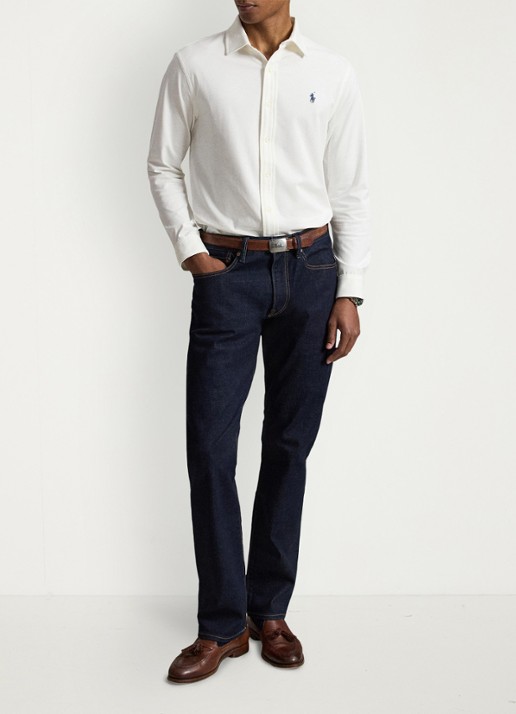 Ralph Lauren Slim fit overhemd met logo - detail 4 white / wit