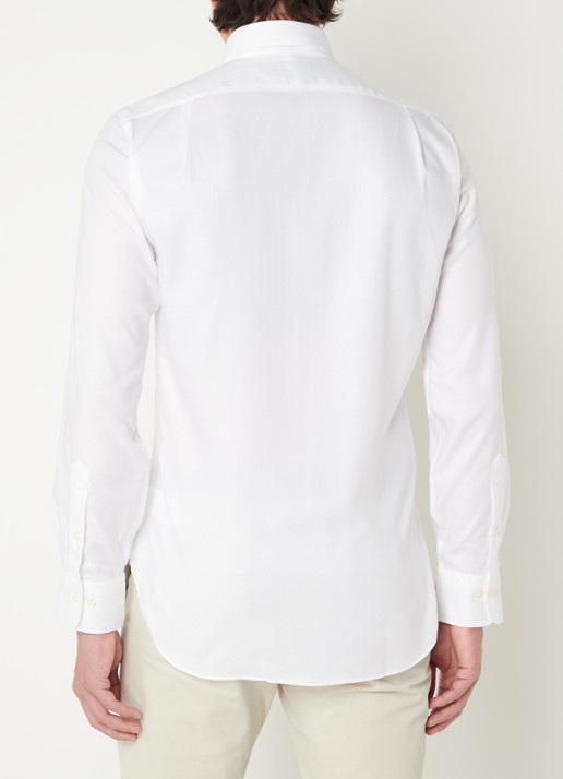 Ralph Lauren Slim fit overhemd met logoborduring - achterkant 3 wit