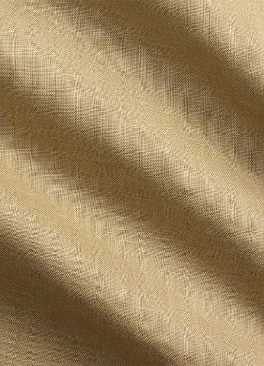 Ralph Lauren Slim fit overhemd van linnen met logoborduring - detail 6 cafe tan-2x6t
