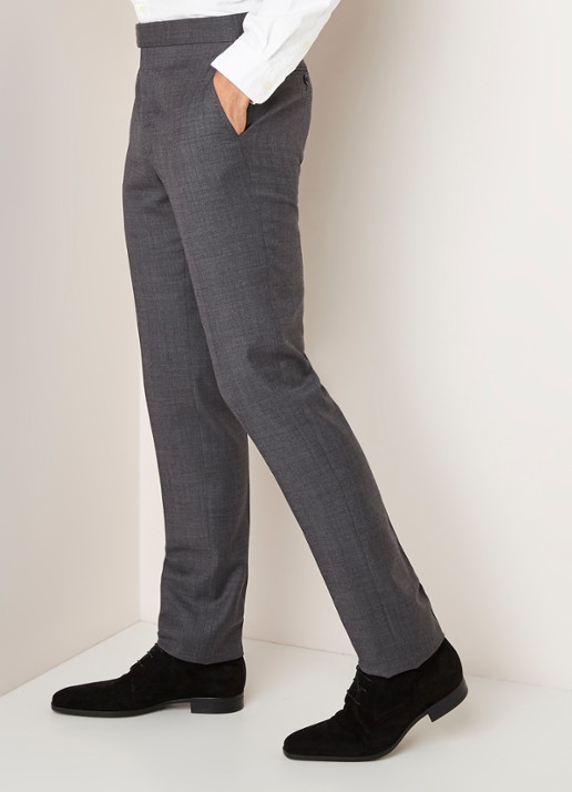 Ralph Lauren Slim fit pak in linnenblend met klepzakken - detail 5 medium grey multi