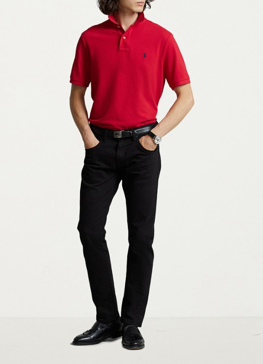 Ralph Lauren Slim fit polo met logoborduring  - voorkant 2 rl2000 red / rood