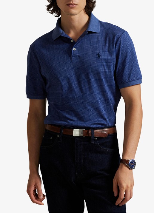 Ralph Lauren Slim fit polo met ruitdessin