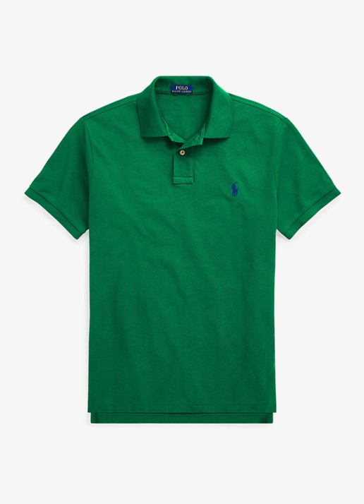 Ralph Lauren Slim fit polo van piqué katoen - voorkant 4 billiard/c7315-3el4