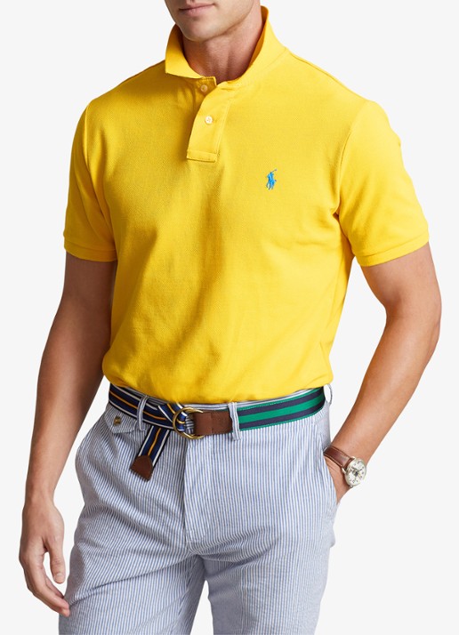 Ralph Lauren Slim fit polo van piqué katoen