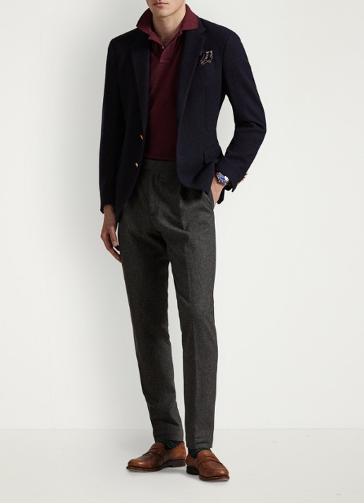 Ralph Lauren Slim fit polo van piqué katoen - detail 3 spring wine heather/c7996-3t06