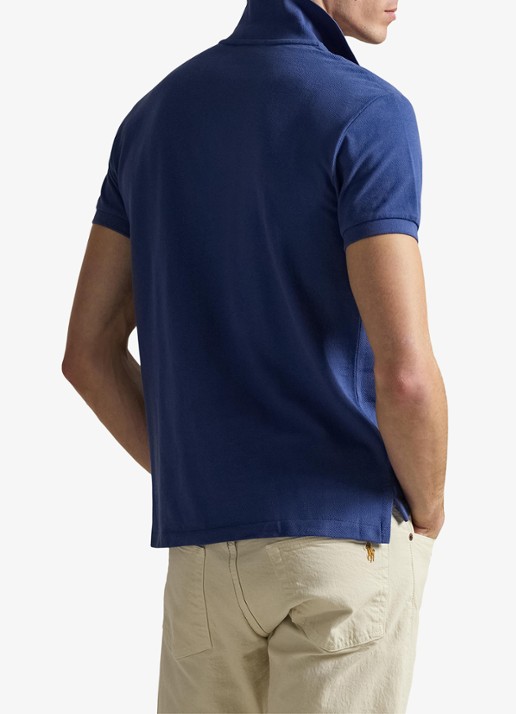 Ralph Lauren Slim fit polo van piqué katoen - achterkant 5 old royal / royalblauw