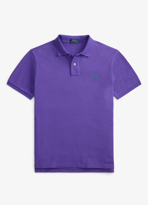 Ralph Lauren Slim fit polo van piqué katoen - voorkant 4 cabana purple/c5223-zywt
