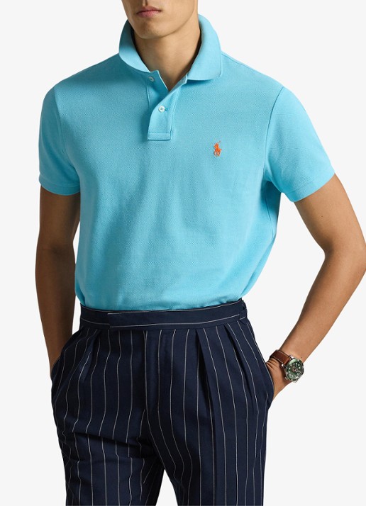 Ralph Lauren Slim fit polo van piqué katoen