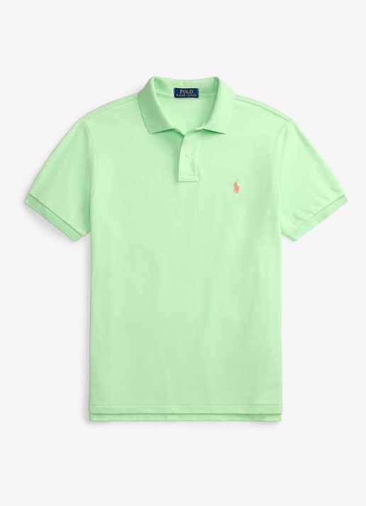 Ralph Lauren Slim fit polo van piqué katoen - voorkant 3 cruise lime/c2113-zyva