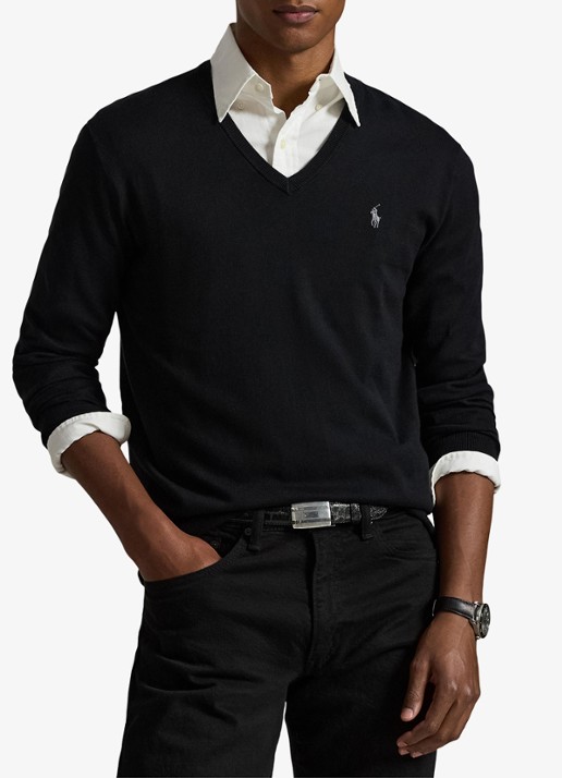 Ralph Lauren Slim fit pullover van Pima katoen
