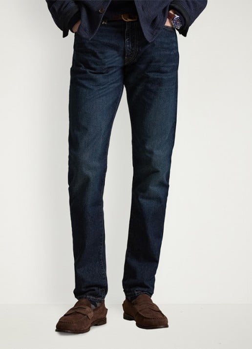 Ralph Lauren Slim leg jeans met donkere wassing