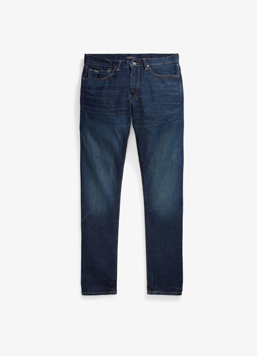 Ralph Lauren Slim leg jeans met donkere wassing - voorkant narrows / indigo