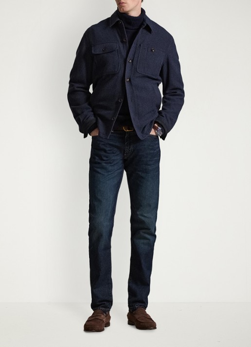 Ralph Lauren Slim leg jeans met donkere wassing - voorkant 2 narrows / indigo