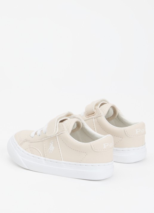 Ralph Lauren Sneaker met logo - achterkant 4 beige