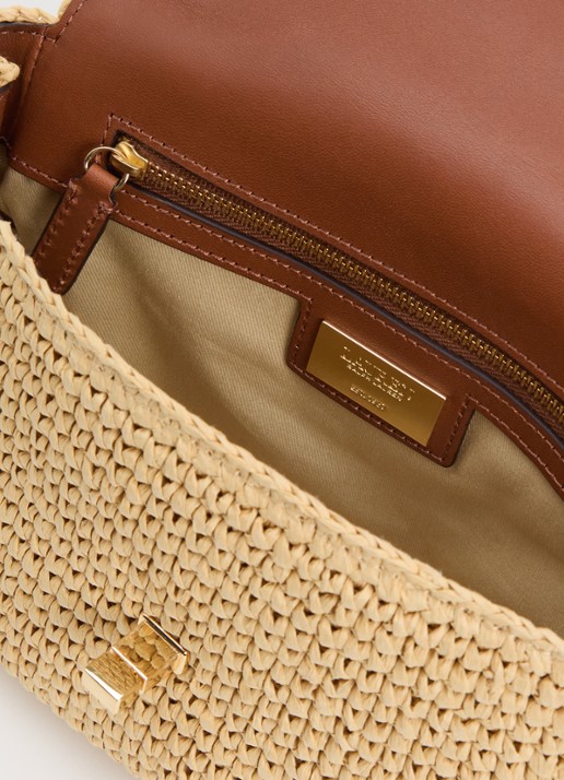 Ralph Lauren Sophee 22 schoudertas van papier - detail 3 beige