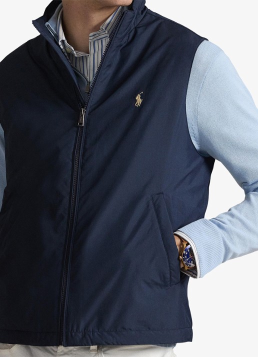 Ralph Lauren Southland gewatteerde bodywarmer met steekzakken - detail 5 collection navy-2wqu
