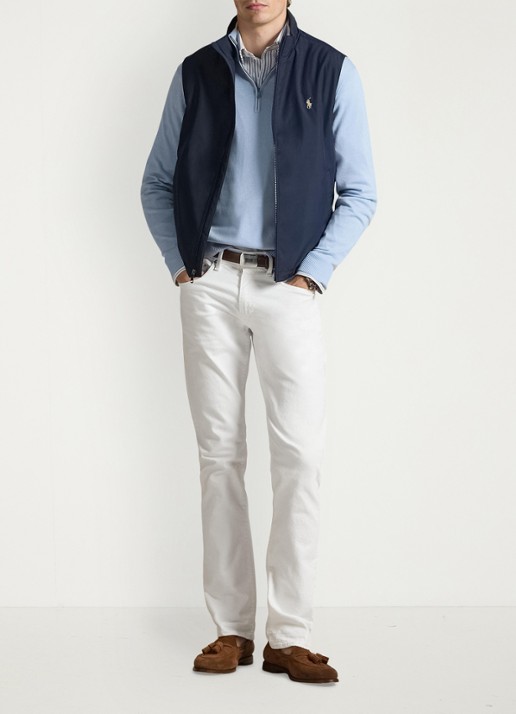 Ralph Lauren Southland gewatteerde bodywarmer met steekzakken - voorkant 3 collection navy-2wqu
