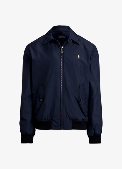Ralph Lauren Southland jack met klepzakken en logoborduring - voorkant 2 collection navy / donkerblauw