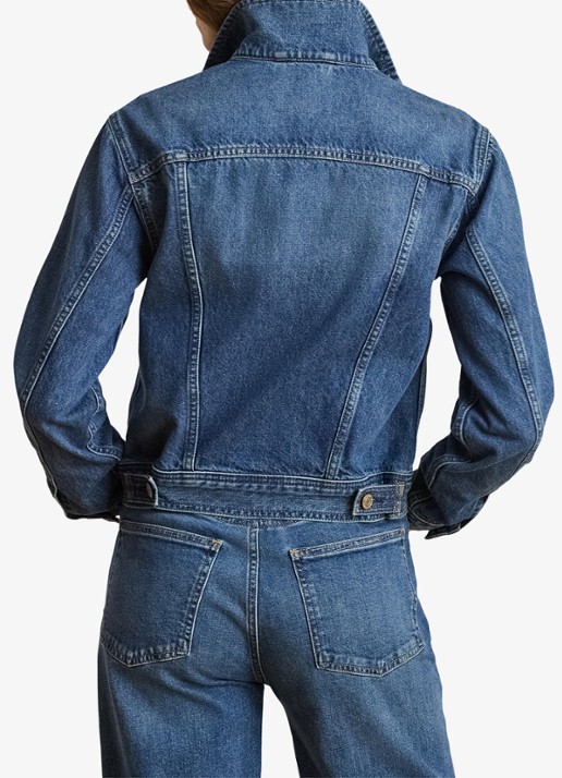 Ralph Lauren Spijkerjas met borstzakken - achterkant 3 atlantic blue wash / indigo