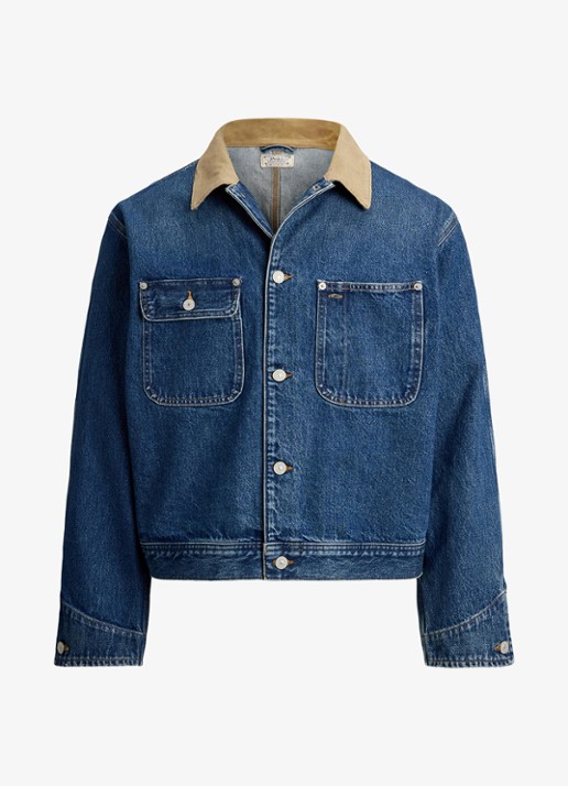 Ralph Lauren Spijkerjas met borstzakken - voorkant 3 outpost / indigo