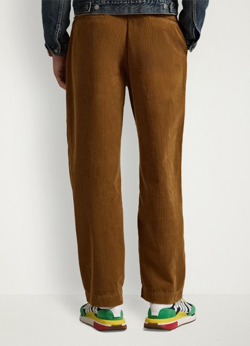 Ralph Lauren Straight fit broek van corduroy - achterkant workwear tan / bruin