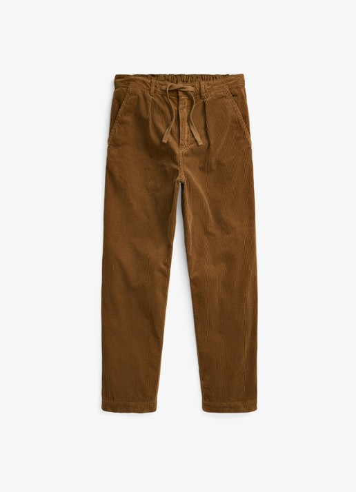 Ralph Lauren Straight fit broek van corduroy - voorkant 4 workwear tan / bruin
