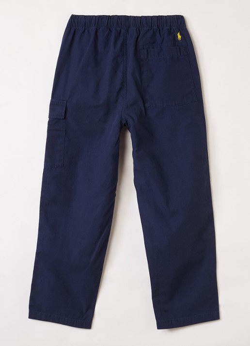 Ralph Lauren Straight fit cargobroek met klepzak  - voorkant 3 donkerblauw