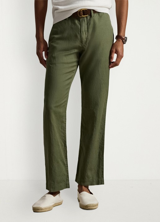 Ralph Lauren Straight fit chino in linnenblend