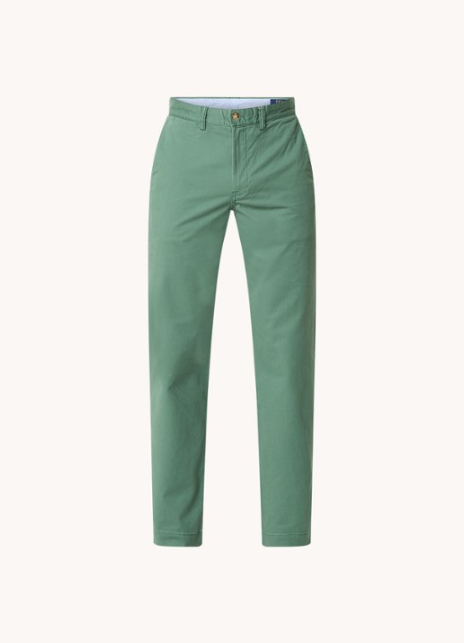 Ralph Lauren Straight fit chino met steekzakken - voorkant washed forest / zeegroen