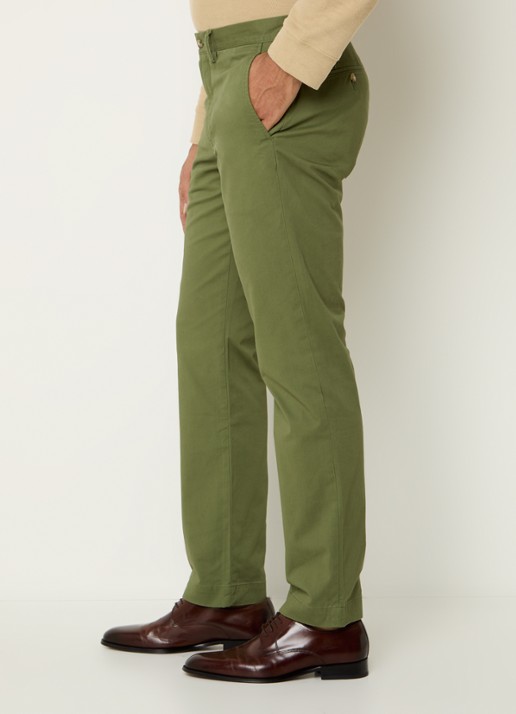 Ralph Lauren Straight fit chino met steekzakken - detail 2 garden trail / groen