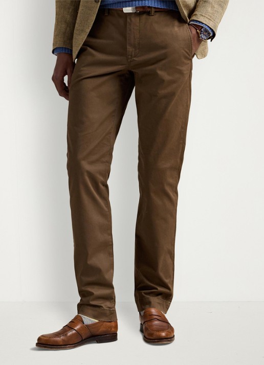 Ralph Lauren Straight fit chino met steekzakken - detail 2 chestnut / lichtbruin