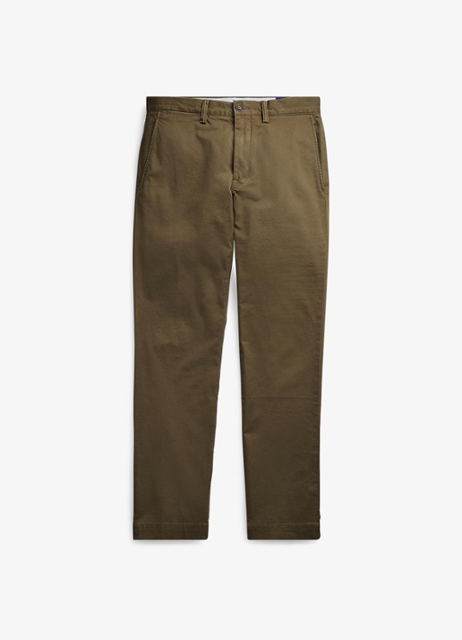 Ralph Lauren Straight fit chino met steekzakken - voorkant 4 canopy olive / olijfgroen