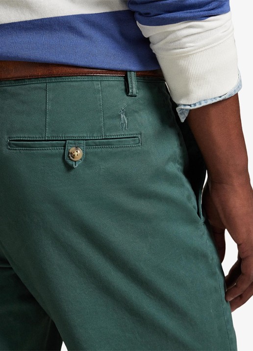 Ralph Lauren Straight fit chino met steekzakken - detail 5 charter green