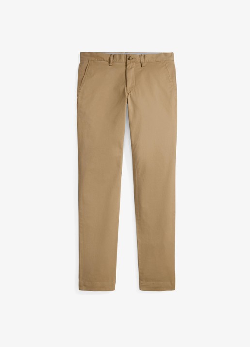 Ralph Lauren Straight fit chino met steekzakken - voorkant 4 desert khaki