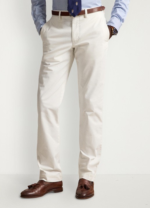 Ralph Lauren Straight fit chino met steekzakken - detail 4 white / wit