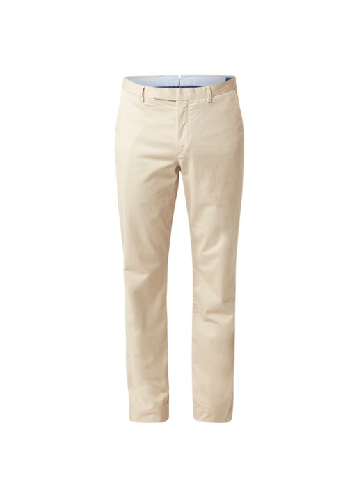 Ralph Lauren Straight fit chino met stretch - voorkant 4 classic khaki / beige