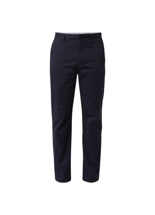 Ralph Lauren Straight fit chino met stretch - voorkant aviator navy / donkerblauw