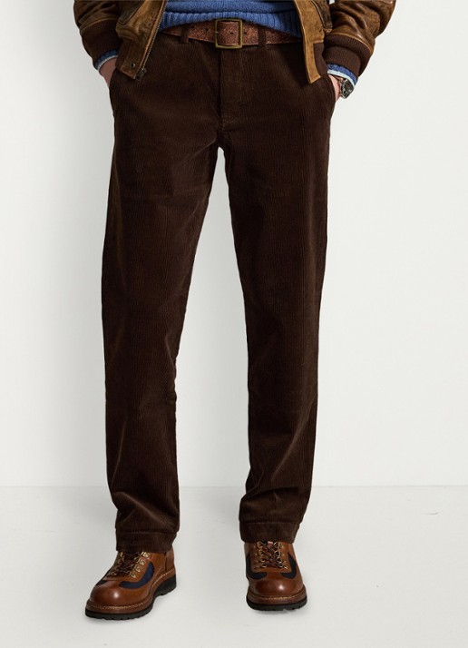 Ralph Lauren Straight fit chino van corduroy met stretch