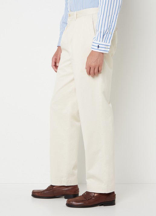 Ralph Lauren Straight fit cropped chino met plooidetail - detail 2 winter cream / creme