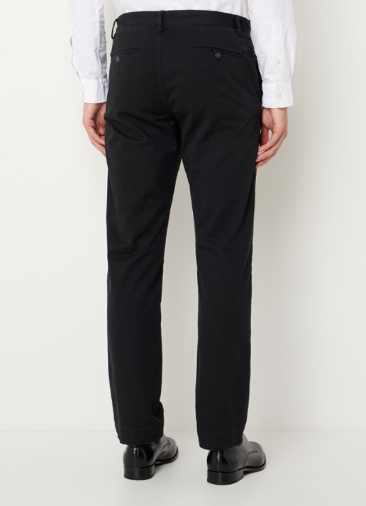 Ralph Lauren Straight fit gewassen chino met stretch - achterkant 5 polo black / zwart