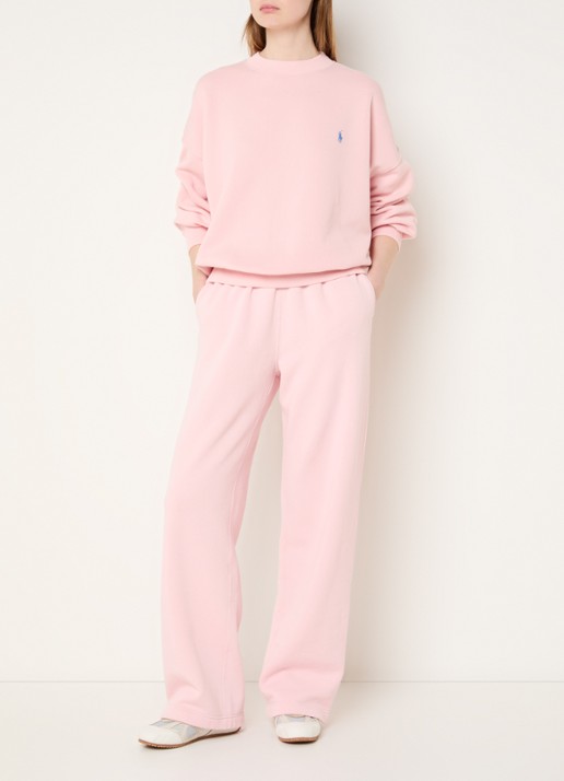 Ralph Lauren Straight fit joggingbroek met logo - voorkant 3 roze