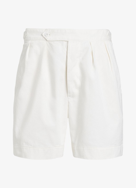 Ralph Lauren Straight fit korte broek met steekzakken - voorkant deckwash white / wit